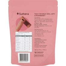 Suthera Thai Coconut Roll Strawberry 70g