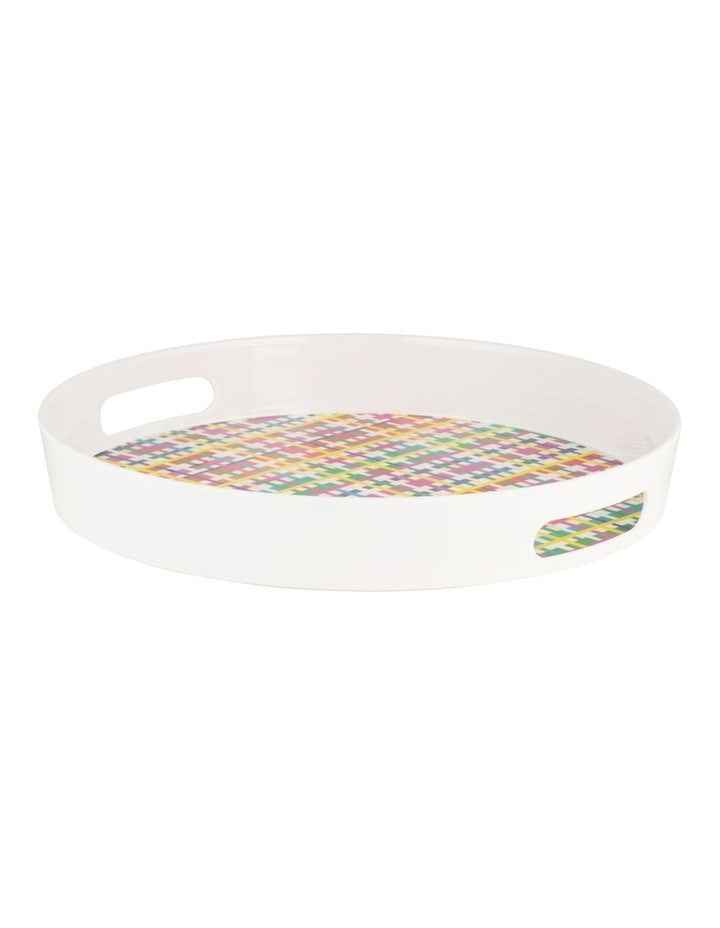 Donna Sharam Byron Melamine Round Serving Tray 35x5cm in Multi