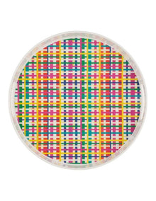 Donna Sharam Byron Melamine Round Serving Tray 35x5cm in Multi