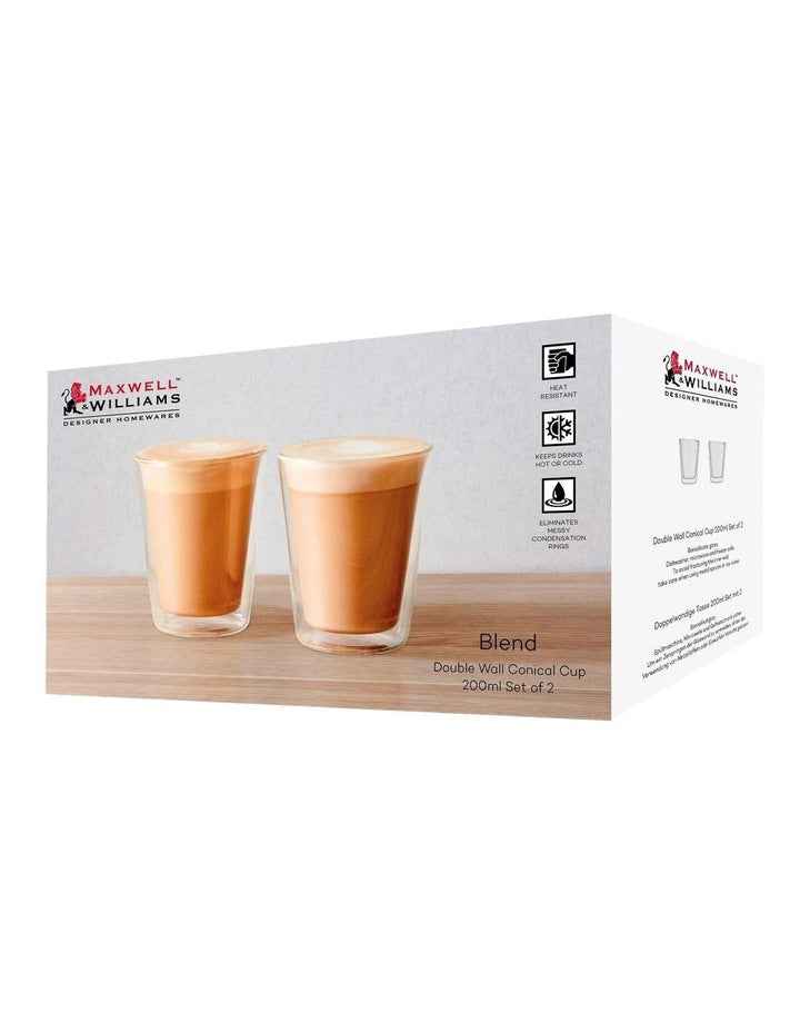 Blend Double Wall Conical Cup 200ml Set of 2 Gift Boxed