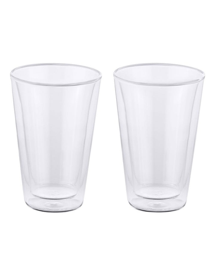 Blend Double Wall Conical Cup Gift Boxed Set of 2 in Clear