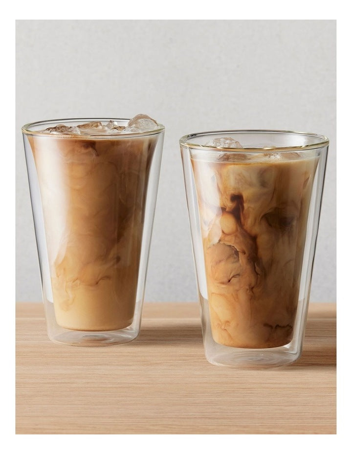 Blend Double Wall Conical Cup Gift Boxed Set of 2 in Clear