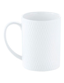 White Basics Diamonds Straight Mug in White