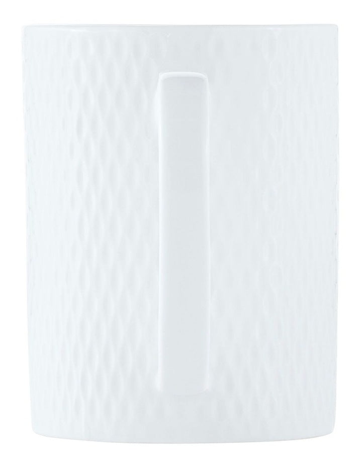 White Basics Diamonds Straight Mug in White