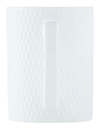 White Basics Diamonds Straight Mug in White