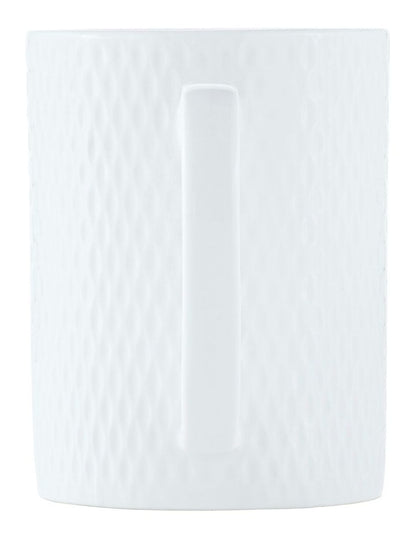White Basics Diamonds Straight Mug in White