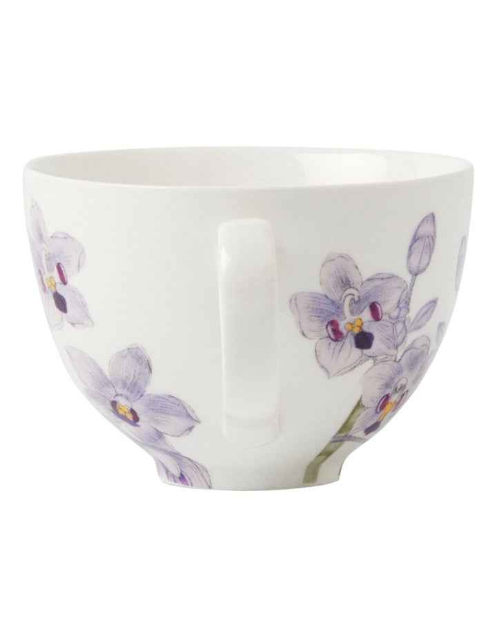 Royal Botanic Gardens Australian Orchids Cup & Saucer 240ml Gift Boxed Lilac