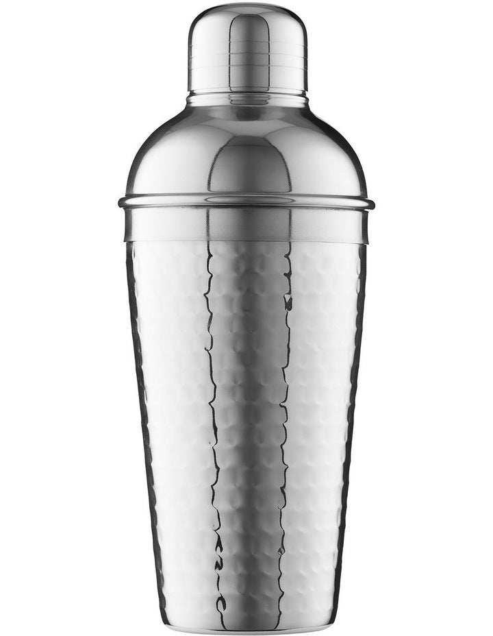 Cocktail & Co Lexington Hammered Cocktail Shaker 500ml Gift Boxed  in Silver