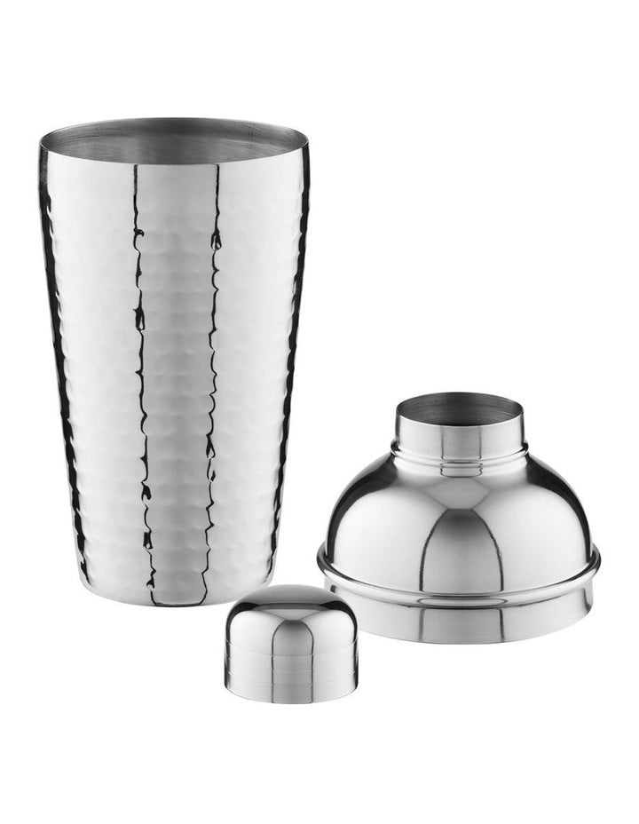 Cocktail & Co Lexington Hammered Cocktail Shaker 500ml Gift Boxed  in Silver