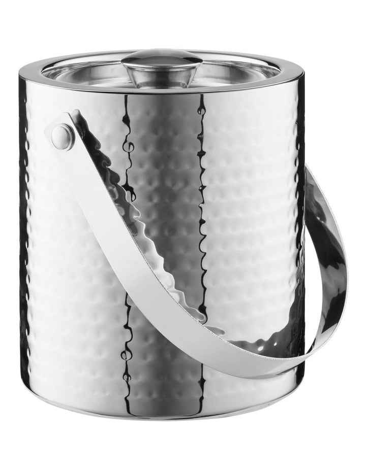Cocktail & Co Lexington Hammered Ice Bucket 1.5L Gift Boxed in Silver
