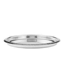Cocktail & Co Lexington Hammered Round Tray 35.5x2.5cm Gift Boxed in Silver