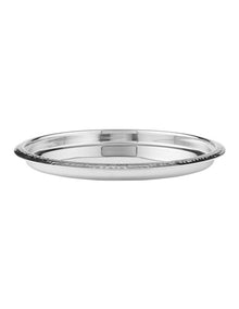 Cocktail & Co Lexington Hammered Round Tray 35.5x2.5cm Gift Boxed in Silver