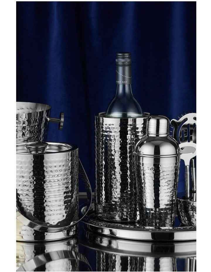 Cocktail & Co Lexington Hammered Champagne Bowl in Silver