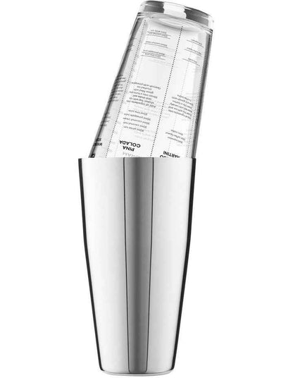 Cocktail & Co Boston Cocktail Recipe Shaker 400ml Gift Boxed