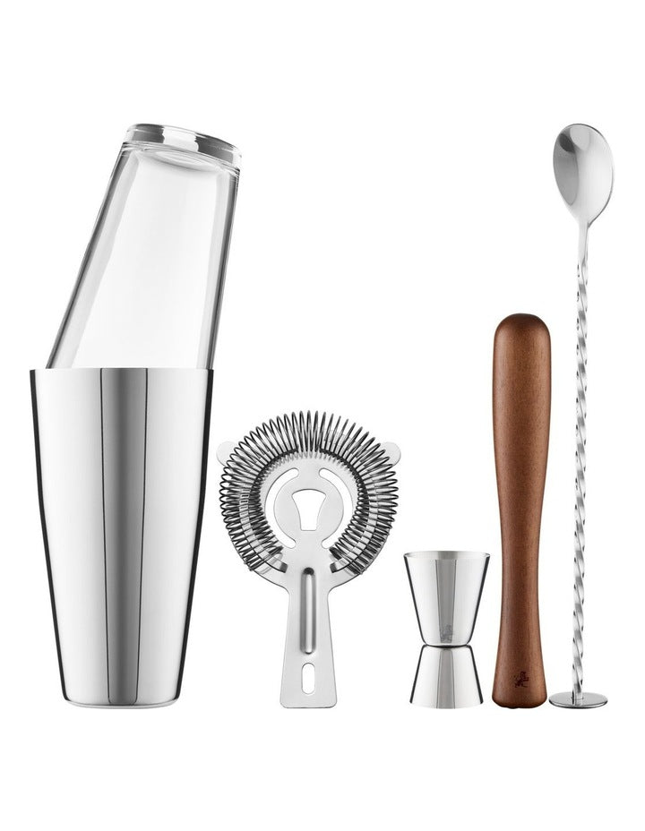 Cocktail & Co Boston Cocktail Shaker Set of 5 Gift Boxed