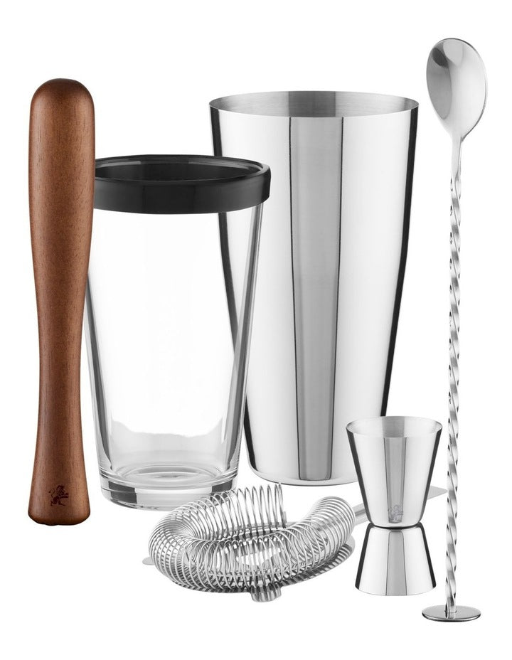 Cocktail & Co Boston Cocktail Shaker Set of 5 Gift Boxed