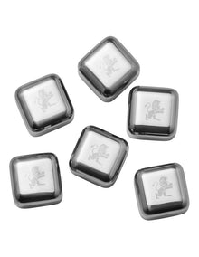 Cocktail & Co Reusable Ice Cubes Set of 6 Gift Boxed in Stainless Steel