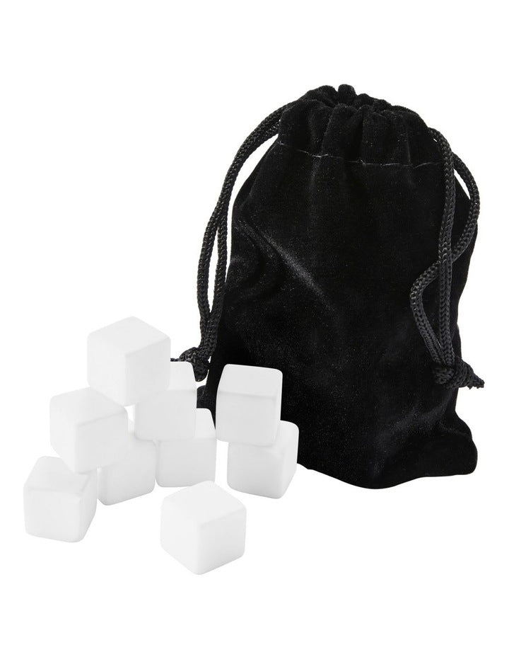 Cocktail & Co Reusable Gin Stone Set of 9 Gift Boxed in White