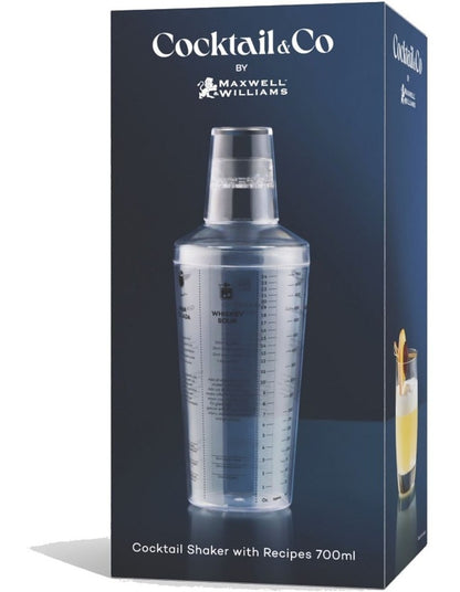 Cocktail & Co Cocktail Recipe Shaker 700ml Gift Boxed