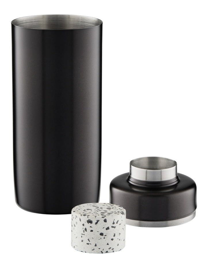 Cocktail & Co Royce Cocktail Shaker 500ml Gift Boxed Black/Terrazzo