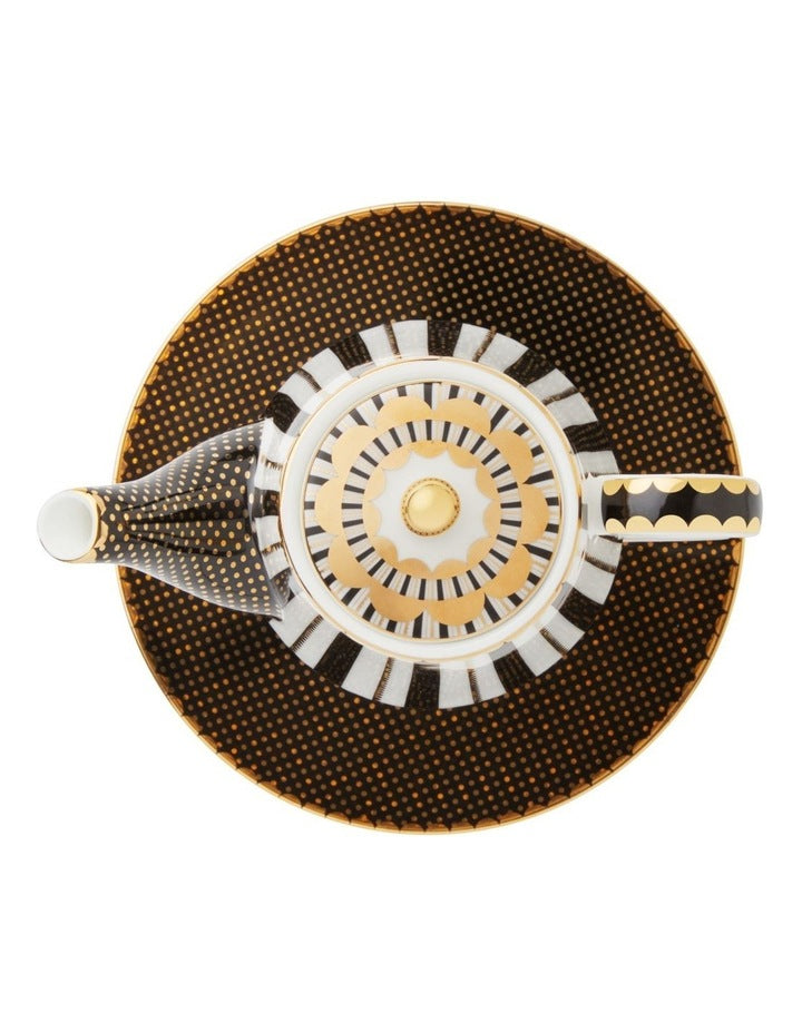 Teas & C's Regency Tea for One With Infuser 340ml in Black