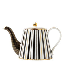 Teas & C's Regency Teapot With Infuser 1L Gift Boxed in Black