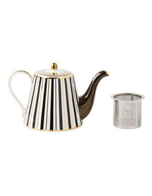 Teas & C's Regency Teapot With Infuser 1L Gift Boxed in Black
