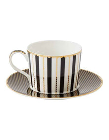 Teas & C's Regency Cup & Saucer 240ml Gift Boxed in Black