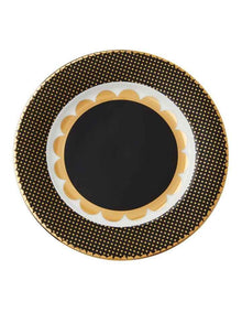 Teas & C's Regency Rim Plate 19.5cm Gift Boxed in Black