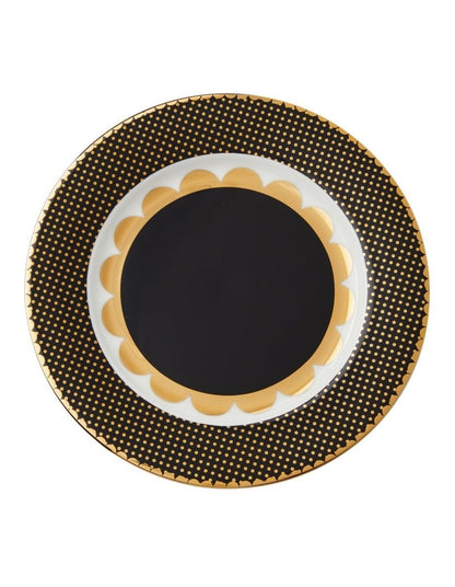 Teas & C's Regency Rim Plate 19.5cm Gift Boxed in Black