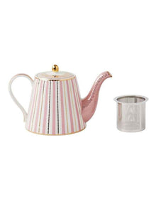 Teas & C's Regency Teapot With Infuser 1L Gift Boxed in Pink