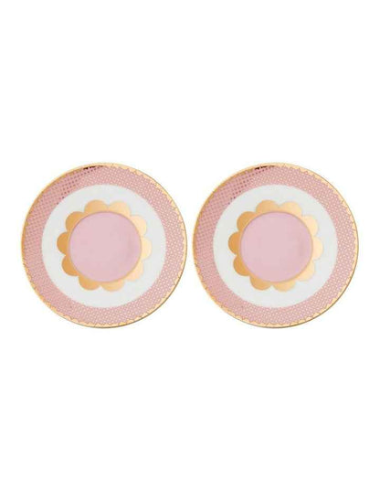 Teas & C's Regency Demi Cup & Saucer 100ml Set of 2 Gift Boxed in Pink