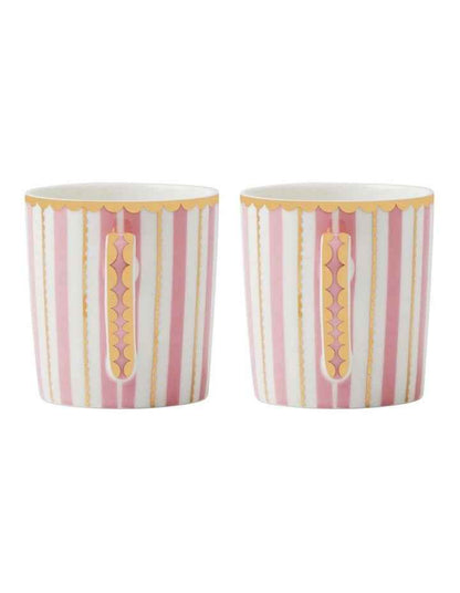 Teas & C's Regency Demi Cup & Saucer 100ml Set of 2 Gift Boxed in Pink