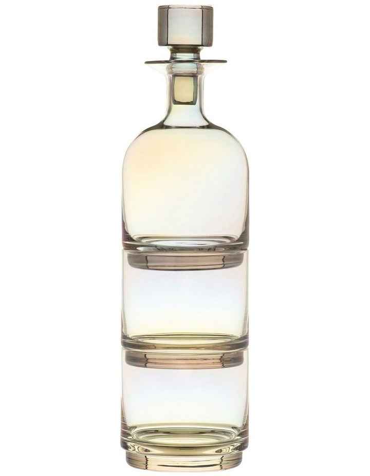 Glamour Stacked Decanter Set 3 Piece in Iridescent