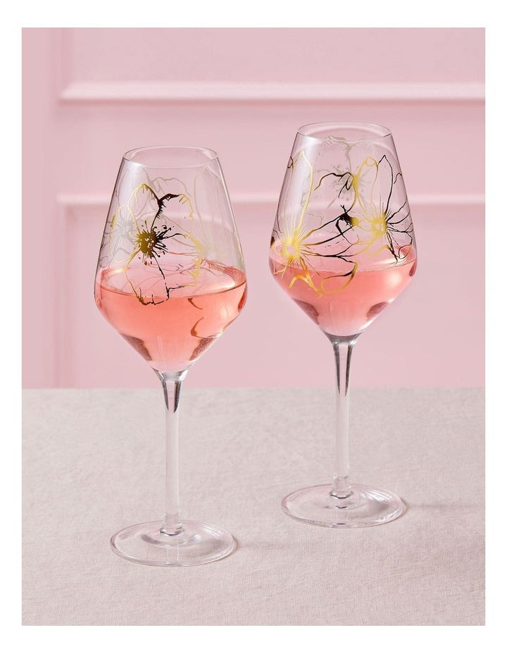 Wine Glass 520ml Set of 2 Gift Boxed in Clear