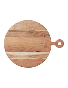 Menara Round Serving Paddle 58x46cm in Brown