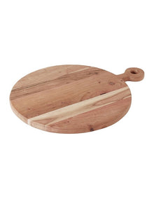 Menara Round Serving Paddle 58x46cm in Brown