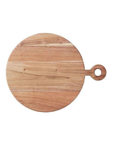 Menara Round Serving Paddle 45x36cm in Brown