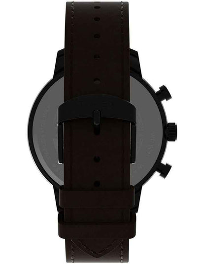 Chicago Chrono Leather Watch in Brown