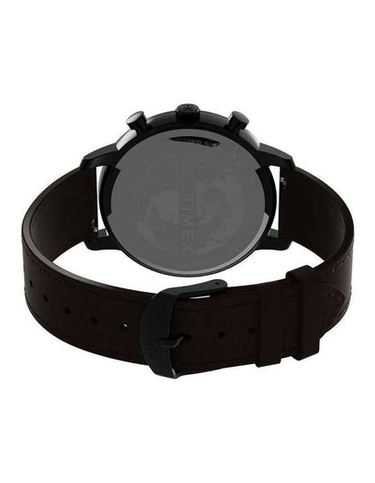 Chicago Chrono Leather Watch in Brown