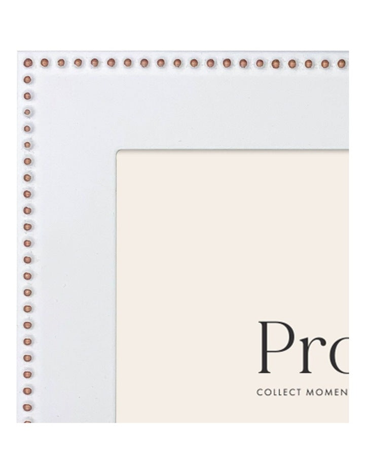 Noble Metal Photo Frame 4x6" in White