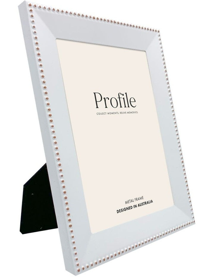 Noble Metal Photo Frame 5x7" in White