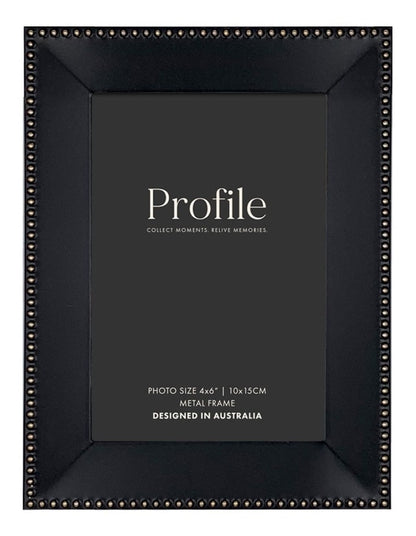 Noble Metal Photo Frame 4x6" in Black
