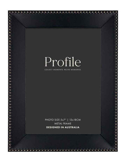 Noble Metal Photo Frame 5x7" in Black