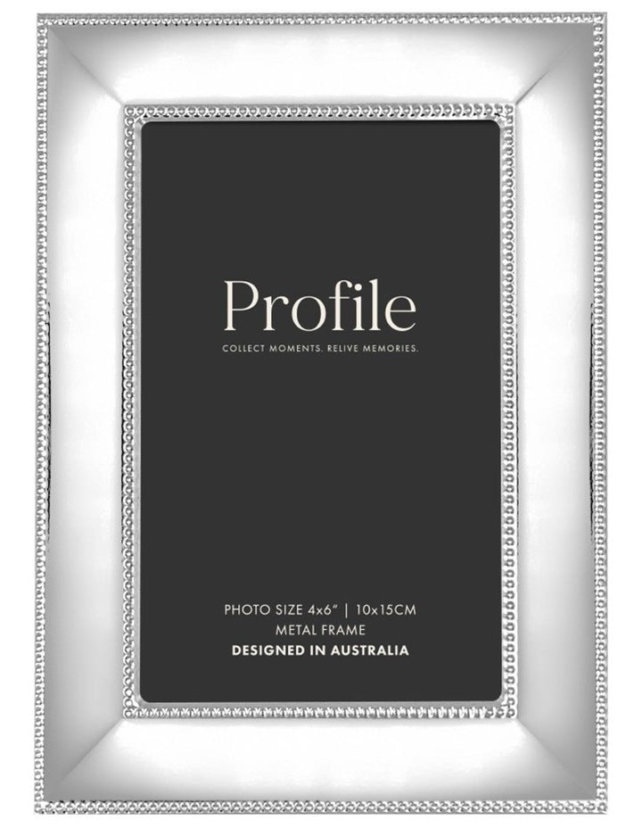 Romance Metal Photo Frame 4x6 in Silver
