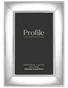 Romance Metal Photo Frame 4x6 in Silver