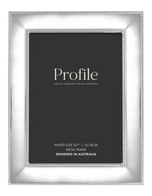 Romance Metal Photo Frame 5x7" in Silver