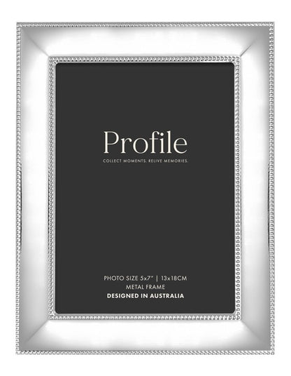 Romance Metal Photo Frame 5x7" in Silver