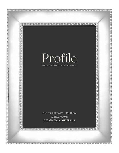 Romance Metal Photo Frame 5x7" in Silver