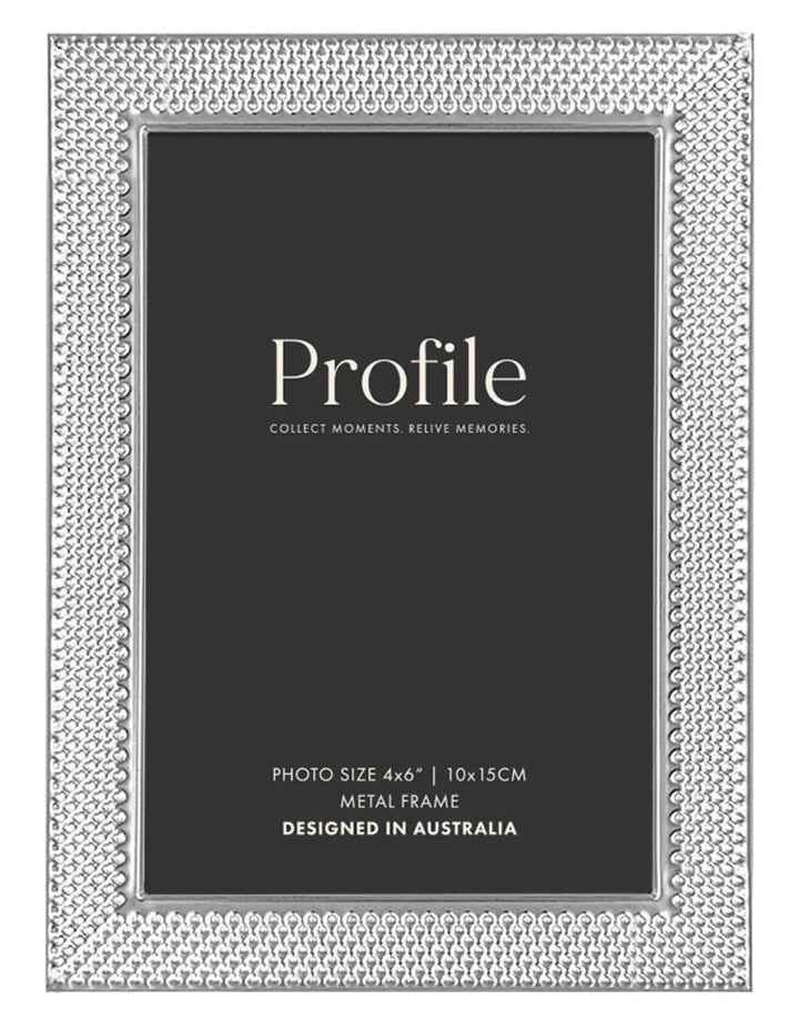 Matrix Metal Photo Frame 4x6" in Silver